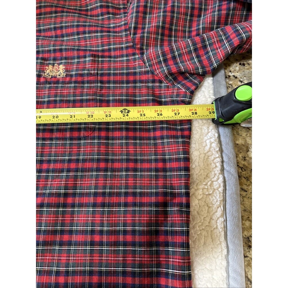 Polo Ralph Lauren Shirt Mens XL Red Blue Green Plaid Button Down Preppy - Picture 7 of 10